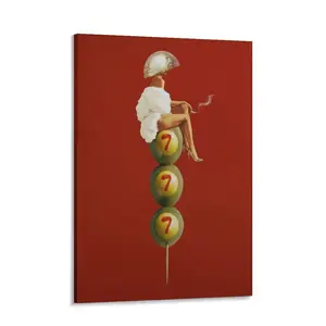 Martini Olive Print, Retro Cocktail Olives Print, Vintage Martini Print, Retro Bar Decor Cocktail Art Poster, Funky Wall Art