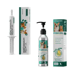 Vitapaws Total Vitality Bundle: Lactoferrin Immune Cream & Omega-3 Fish Oil for Dogs & Cats