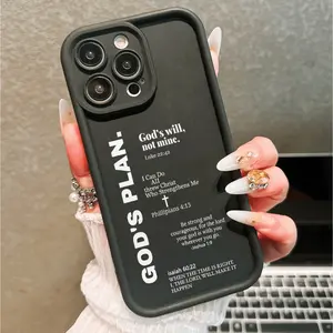 Cross Prayer Phone Case, Anti-Drop Protective Cover, Compatible with iPhone 11/12/13/14/15 Series, Perfect Gift for Boyfriend/girlfriend