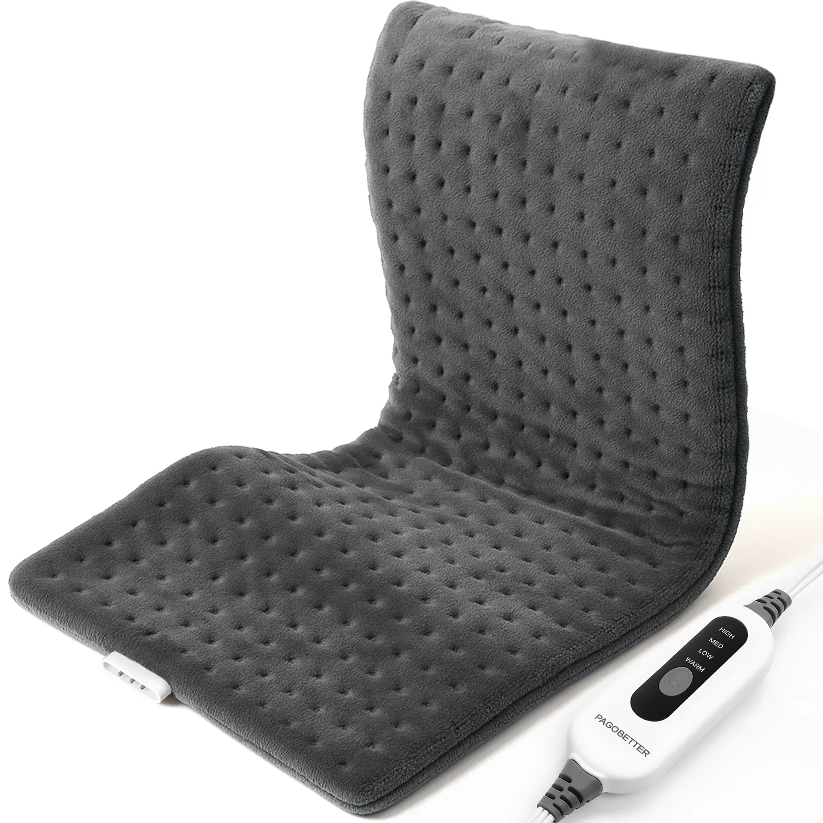 PainAway Graphene Heating Pad – 12"x24" Soft Flannel Heating Blanket for Back, 4 Heat Levels, Auto Shut-Off & Overheat Protection, Machine Washable | Perfect Gift for Mom & Dad