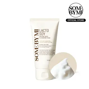 LACTO SOY ENZYME DEEP CLEANSING FOAM [100ml] - Enzyme foam for deep, gentle pore cleanse & sunscreen removal - Korean Skincare Facial Cleanser Foaming Cleanser