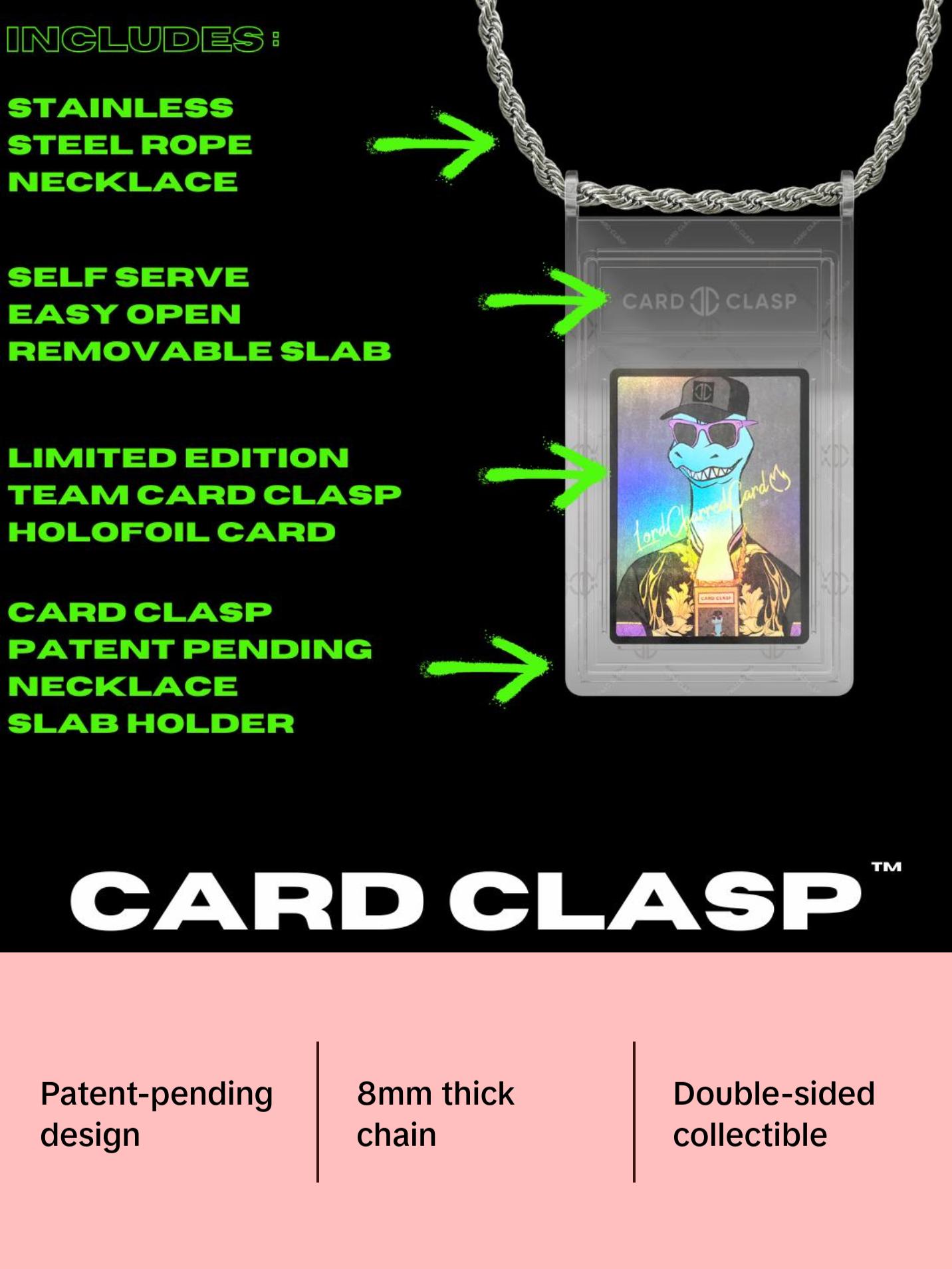 Card Clasp Wearable Card Necklace Display Case (Deepspace Black) I PSA Sized Graded Card Necklace I Protector I Fits PSA, Pokemon - TikTok Shop Card Clasp Wearable Card Necklace Display Case (Deepspace Black) I PSA Sized Graded Card Necklace I Protector I Fits PSA, Pokemon - TikTok Shop