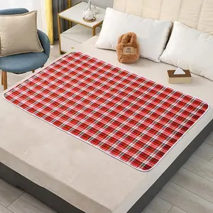 Washable Incontinence Pad, Leakproof Mattress Protector Cover, Waterproof Mattress Pad, Reusable Easy Care Essential Bedding Protection for Elderly, Teens & Menstrual Use