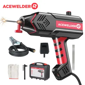ACEWELDER Handheld ARC Welder, 20-120AMP MMA Welding Machine with IGBT Tech, 3.3lb Portable Welder for 8.0mm Plate, E6013/E6014/E7018 Rod Compatible