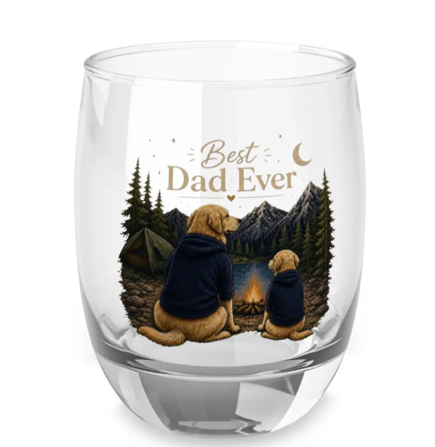 Dad glass and card gift box