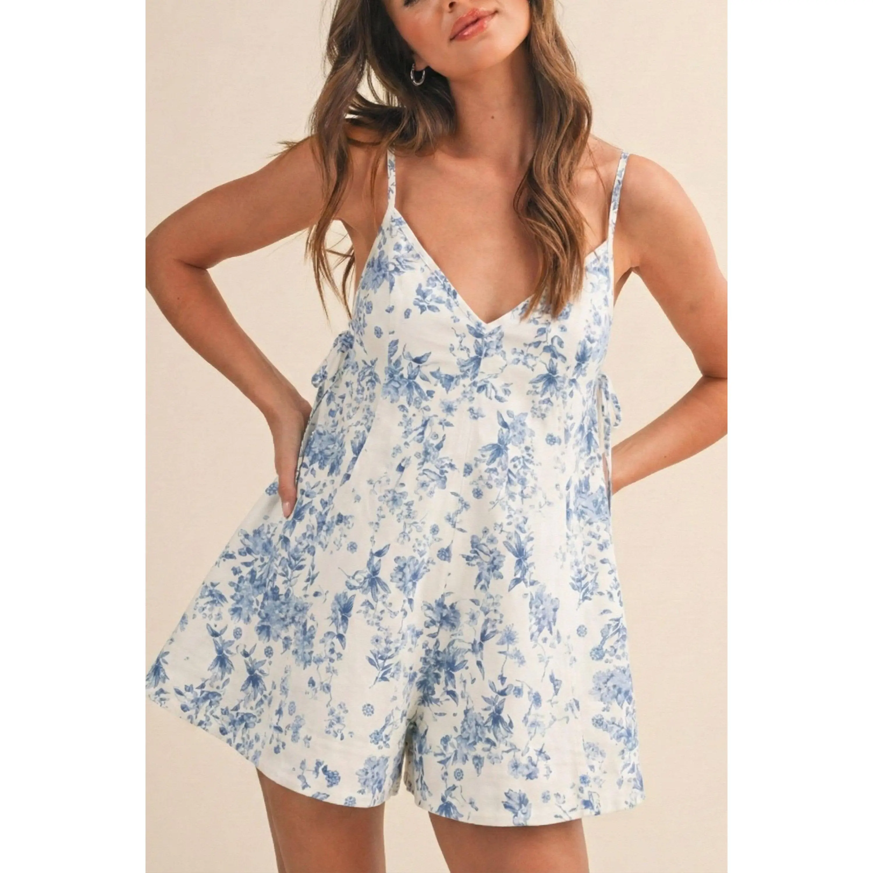 Floral Flared Romper
