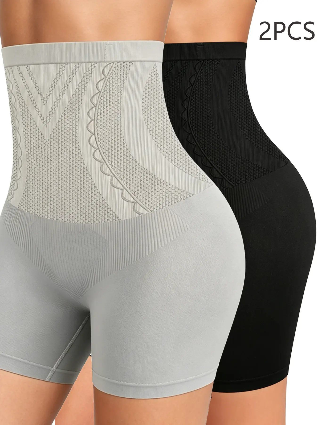 2-piece set: tightens the abdomen and lifts the hips; soft triangle design; high-waisted shaping seamless leggings for women; women’s underwear with a boxer style; postpartum tummy tuck and butt lift; shaping garments