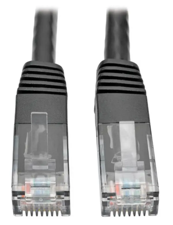 Tripp Lite TRL-N200-006-BK 6 ft. Cat6 Gigabit Molded Patch Cable with RJ45 Male-Male, Black