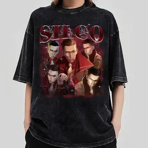 Silco Arcane Shirt Png Vintage Streetwear League of Legends Png Anime Apparel fanmerch lol Merchandise League of Legends Fan gift