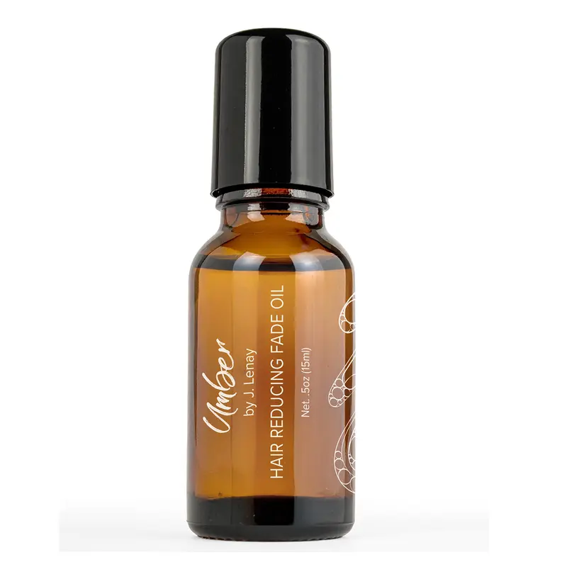 Umber By J. Lenay Hair Reducing Fade Oil 15ml – Facial Hair Reducing for Women & Men – Natural Hair Reduction Oil for Face & Body - Helps with Ingrown Hairs