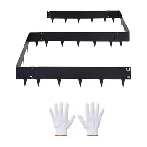 【Summervibes】VEVOR Galvanized Steel Landscape Edging, 6-Pack 40 x 8.15 Inch Metal Edging for Landscaping with Gloves, Easy-to-Install, Heavy Duty Metal Garden Edge Border for Flower Bed, Yard Pathway