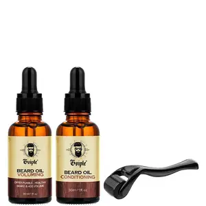 Men's Beard Care Set, Beard Care Kit, Beard Oil & Balm & Comb & Brush & Bowl, Perfect Gift for Dads, Brothers, Husbands, and Boyfriends