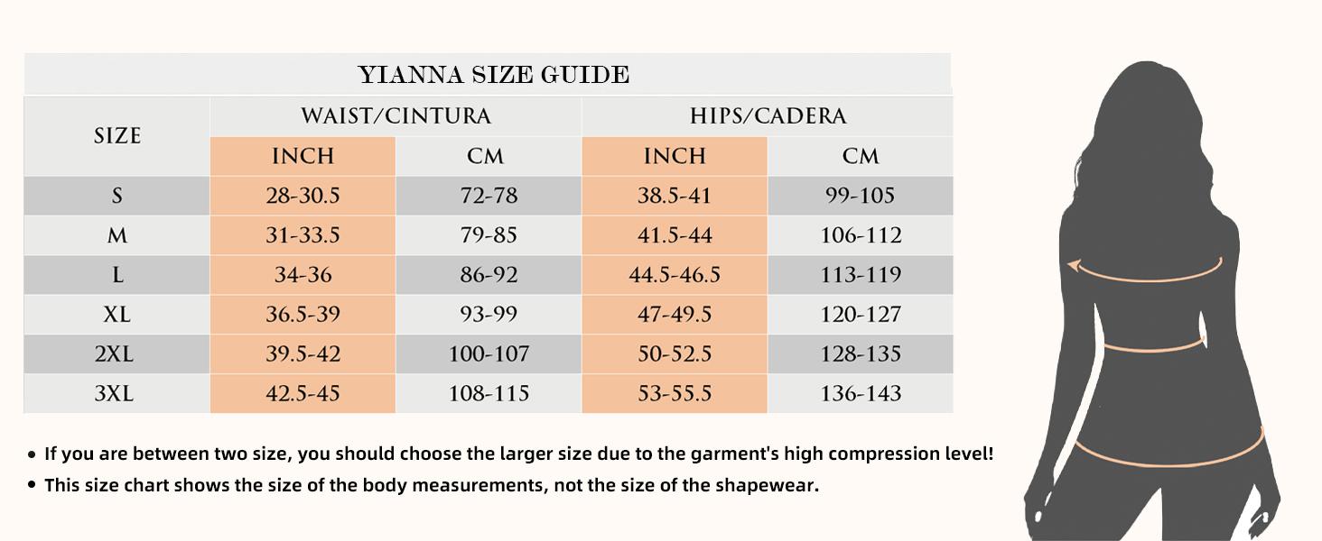 YIANNA V-Shaped Shapewear Moldeadoras Faja for Women Tummy Control  with Zipper Closure