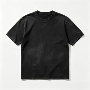 Customizable Washed Black Blank T-Shirt, Oversized Streetwear, Unisex Vintage Base Top for All Designs  ,tech leader apparel  ,Victory t-shirt,casual builder tee