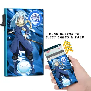 That Time I Got Reincarnated as a Slime Rimuru Slim Wallet Card Holder with Cash Strap Officially Licensed Brand New