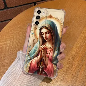 Virgin Mary Pattern Phone Case Anti-drop Cellphone Protective Case Soft Transparent Shockproof Mobile Phone Cover For Motorola MOTO G30 G20 G10 G52 G82 G71S G54 G64 G54 G84 POWER 4G 5G Gift Ideas