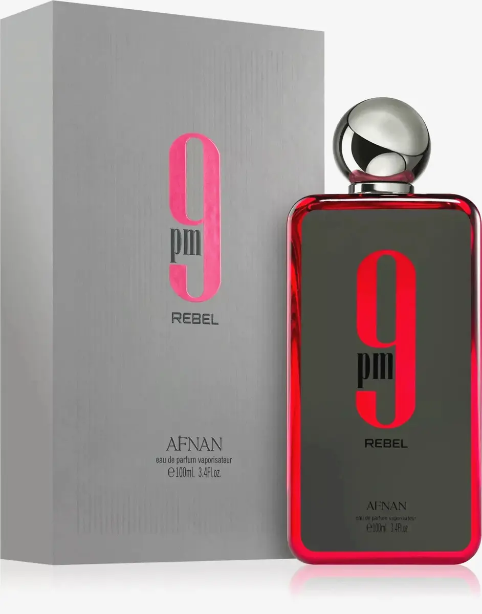 Afnan 9PM Rebel Eau De Parfum Spray For Unisex 3.4 Ounce