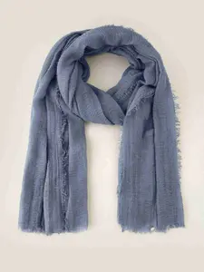 Crinkle Cotton Scarf | Dusty Blue | Soft Fabric | Versatile for Everyday Wear | Perfect for Seasons