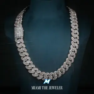 Moissanite Cuban Baguette Chain [18mm]