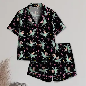 Princess Donut & Mongo Pajamas Set, Dungeon Crawler Carl Long Sleeve Pajamas, Funny Cat Dinosaur Sleepwear, Cozy Gamer Gift