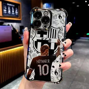 Neymar sends his greetings B-Barcelona Protective Smartphone Phone Case Suitable for iPhone 17 16e 16 15 14 13 12 11 Mini Pro Max Air X XR XSMAX 8 7 Plus Anti Fall Transparent Soft Back Cover