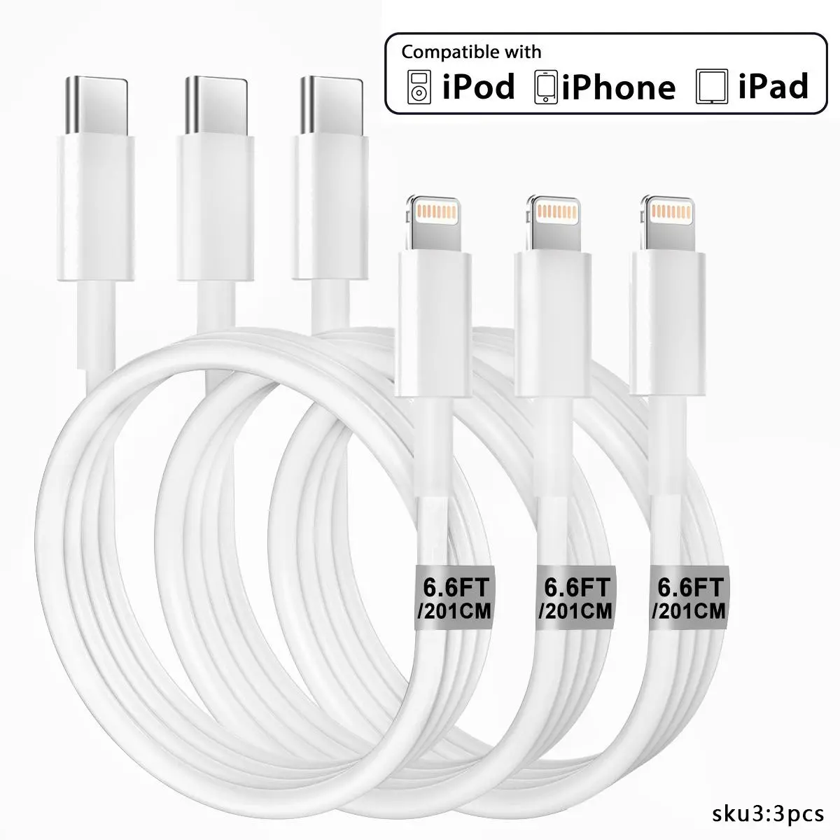 20W 6.6FT [MFi Certified] Type-C for Lightning Connector Super Fast Charging Cable Fast Charging Supported Compatible with Apple iPhone 14 13 12 11 Pro Max XR XS X 8 7 6 Plus SE iPad Mini