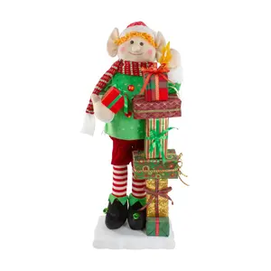 Northlight 30" Santa's Animated Elf w/ Star Musical Figure