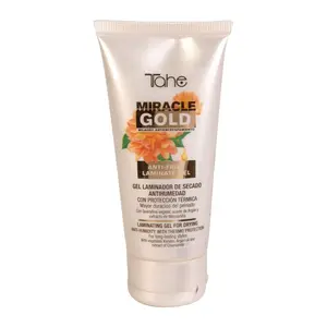 Tahe Miracle Gold Laminating Gel – Anti-Humidity Quick-Dry with Thermal Protection and Anti-Frizz, 50 ml