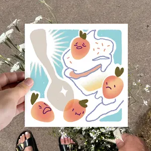 Berry Party Postcard Mini Print