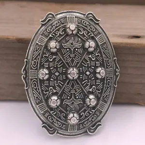 GTHIC Viking Zinc Alloy Turtle Fibula Brooch for Men Women Vintage Jewelry Accessories Daily Wear