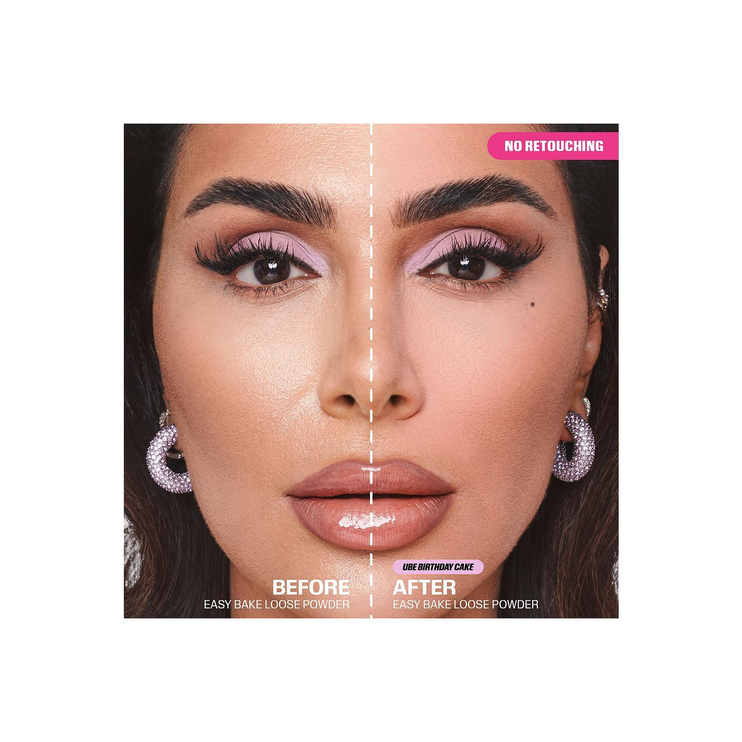 Huda Beauty Mini Easy Bake Loose Powder in Ube Birthday Cake