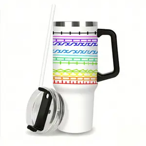 40 Oz Stainless Steel Hidden Message Tumbler Cup with Handle and Straw for Women Men Valentine's Day Birthday Gifts Set, Keep Cold, Hot & Ice, Flasks funny Tumbler Drinkware Tea Iced , Sarcastic Design Funny Coffee Cug for Coworkers & Work