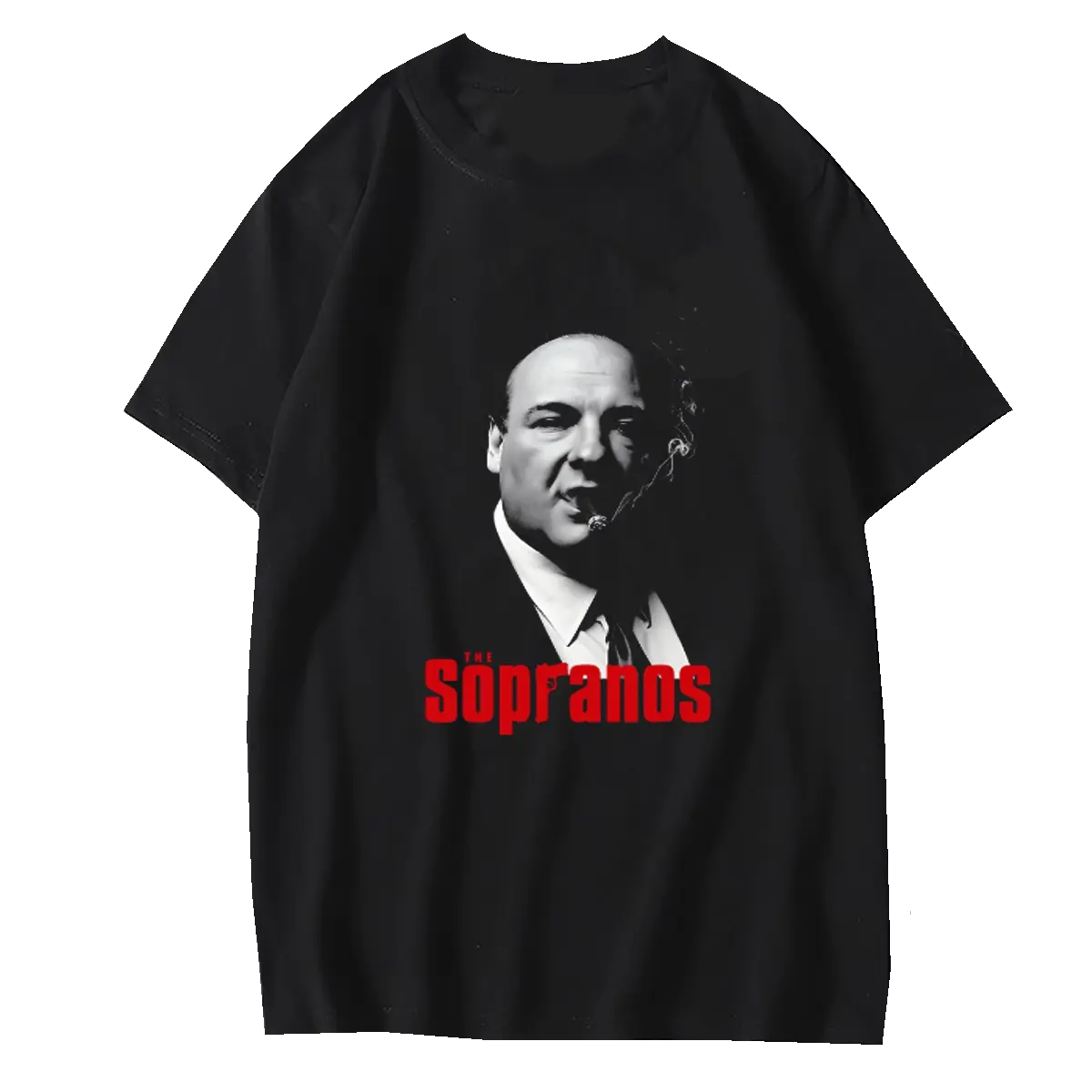 Retro The Sopranos Mafia Mob Bada Bing Unisex Black T-shirt Sweatshirt Cotton Fabric Classic Top Menswear