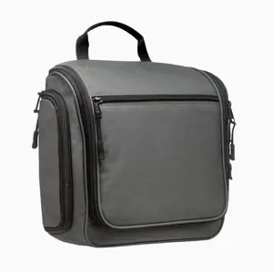 Unisex travel toiletry bag,  hanging toiletry organizer - waterproof toiletry bag, with metal rotating hook and durable zipper.