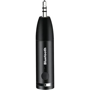 Aux Adapter,    Adapter, Mini Portable 3.5mm Aux Receiver for , Headphones,  Stereo  System (Black)