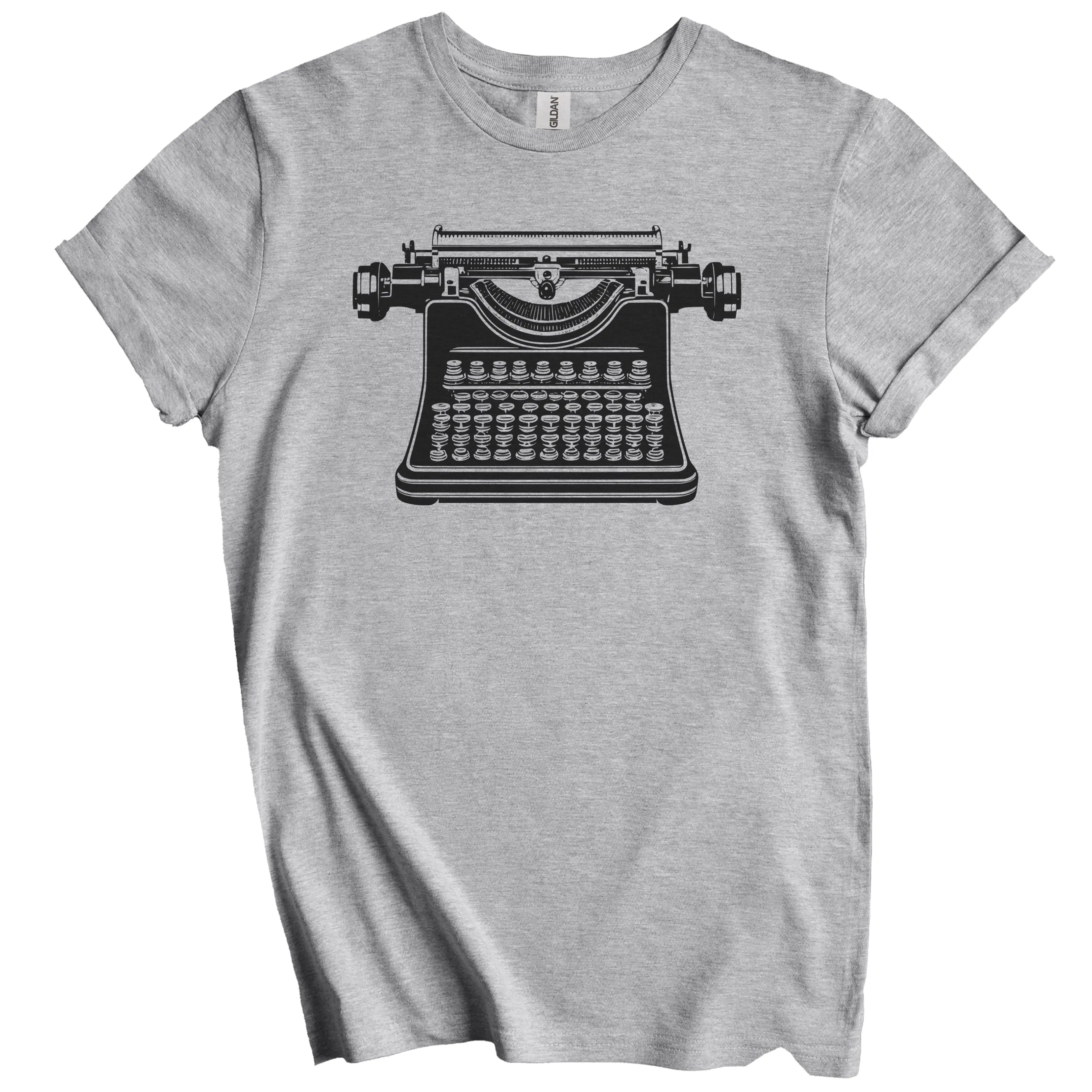 Retro Style Typewriter Shirt - Gift for Writer and Authors - Typewriter T-Shirt
