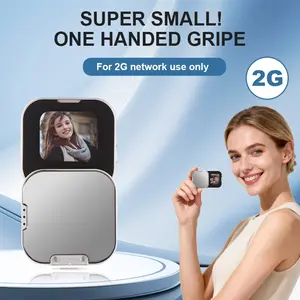 2026 Cute Mini Foldable Flip Phone Rotating Design Touchscreen Dual Card Dual Standby Long Standby Flashlight Multi-Language Gift Idea