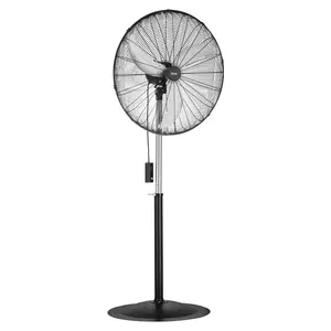 VEVOR 30" Industrial Pedestal Fan 3-Speed Oscillating Fan with Adjustable Height