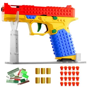 Buildrix Jumpstart Sale SIG17 Assembled Building Blocks Soft Bullet Gun Automatic gun Perfect for Outdoor Games Team Challenges Festival Gifts