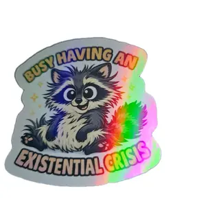 funny raccoon sticker