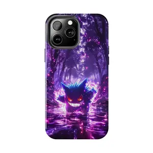 Nightmare Gengar Dweller Edition Phone Case - High-Contrast Art Style for iPhone 17 - 11 Pro Max Plus Mini X XR XS 7 8 Plus or SAMSUNG GALAXY S25 - S21 Ultra Plus