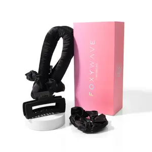 Heatless Hair Curler Set - Black Satin Curler