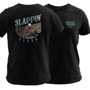 Slappin’ Glass Glazier T Shirt, Funny Glass Installer Graphic Tee, Soft Cotton Blend Workman Shirt, Window Setter Humor Design, Work to Death Job Apparel for Men & Women