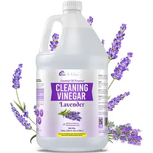 Lavender Essential Oil Cleaning Vinegar for  (1 Gallon) 6%  Distilled White, Vinegar for Cleaning Purpose, Vinagre Blanco, Vinger (128 Fl Oz (Pack of 1), Lavender)