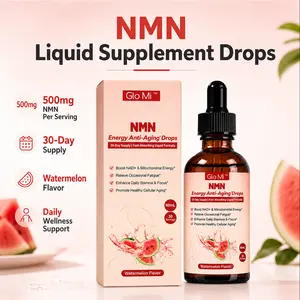 NMN Supplement Liquid Drops, 500mg NMN with AKG, TMG & CoQ10, Watermelon Flavor, NAD+ Support, 30-Day Supply