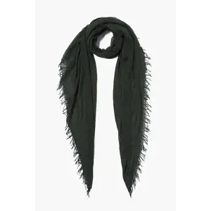 Cashmere and Silk Scarf Kombu Green