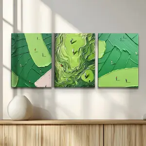 Modern Golf Canvas Wall Art Set – Abstract Landscape Prints for Living Room, Bedroom & Office Decor