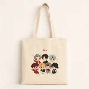 K-Pop Boy Band Character Tote Bag