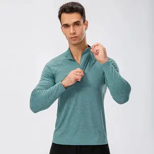 Men's Quick-Dry Long-Sleeve Running Top for Outdoor Sports