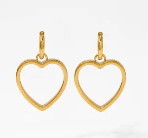 Hollow Hammered Heart Bracelet